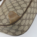 GUCCI GG Supreme Shoulder Bag PVC Beige Gold Auth BA9940-16