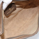 GUCCI GG Supreme Shoulder Bag PVC Beige Gold Auth BA9940-11
