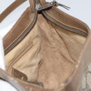 GUCCI GG Supreme Shoulder Bag PVC Beige Gold Auth BA9940-19