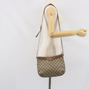 GUCCI GG Supreme Shoulder Bag PVC Beige Gold Auth BA9940-23