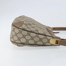 GUCCI GG Supreme Shoulder Bag PVC Beige Gold Auth BA9940-3