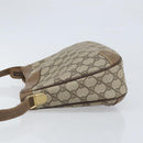 GUCCI GG Supreme Shoulder Bag PVC Beige Gold Auth BA9940-4