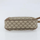 GUCCI GG Supreme Shoulder Bag PVC Beige Gold Auth BA9940-5