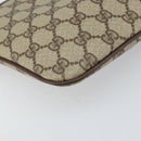 GUCCI GG Supreme Web Sherry Line Bag PVC Beige Gold 904 02 047 Auth BA9941-15