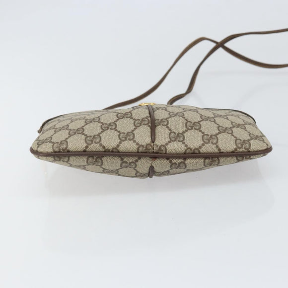 GUCCI GG Supreme Web Sherry Line Bag PVC Beige Gold 904 02 047 Auth BA9941