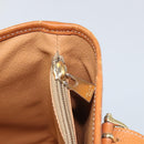 CELINE Macadam Canvas Tote Bag PVC Leather Brown Gold Auth BA9942-21