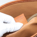 CELINE Macadam Canvas Tote Bag PVC Leather Brown Gold Auth BA9942-24