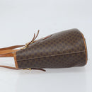 CELINE Macadam Canvas Tragetasche PVC Leder Braun Gold Auth BA9942-4