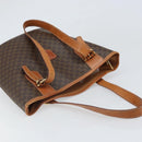 CELINE Macadam Canvas Tragetasche PVC Leder Braun Gold Auth BA9942-6