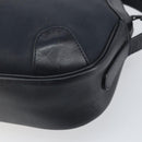 Burberrys Shoulder Bag Leather Navy Gold Auth BA9943-15