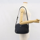 Burberrys Shoulder Bag Leather Navy Gold Auth BA9943-21
