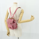 GUCCI Bamboo Backpack Suede Pink Gold 003 2034 0030 Auth BA9946-28