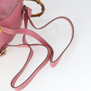 GUCCI Bamboo Backpack Suede Pink Gold 003 2034 0030 Auth BA9946-8