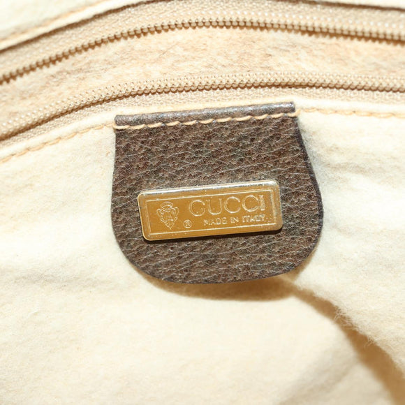 GUCCI GG Supreme Shoulder Bag PVC Beige Gold 001 256 0719 Auth BA9947