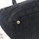 CHANEL New Travel Line Tote Bag Nylon Black Gold CC Auth BA9949-14