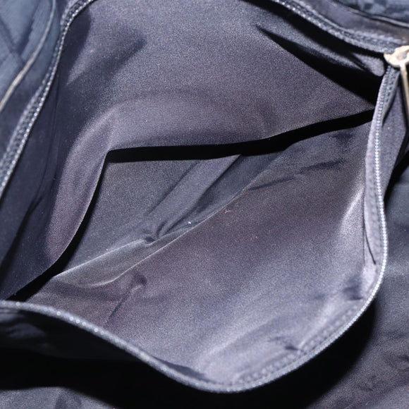 CHANEL New Travel Line Tote Bag Nylon Black Gold CC Auth BA9949