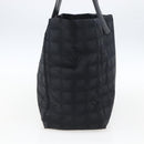 CHANEL New Travel Line Tote Bag Nylon Black Gold CC Auth BA9949-3