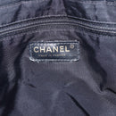 CHANEL New Travel Line Tote Bag Nylon Black Gold CC Auth BA9950-17