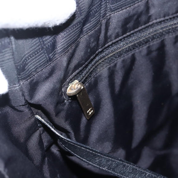 CHANEL New Travel Line Tote Bag Nylon Black Gold CC Auth BA9950