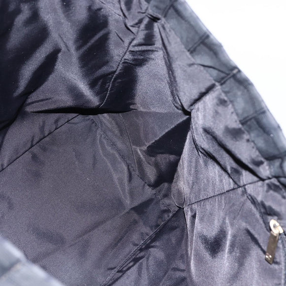 CHANEL New Travel Line Tote Bag Nylon Black Gold CC Auth BA9950