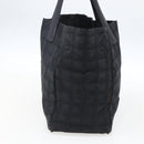 CHANEL New Travel Line Tote Bag Nylon Black Gold CC Auth BA9950-3