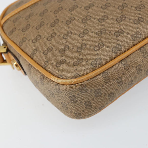 GUCCI Micro GG Supreme Shoulder Bag PVC Beige Gold 007 113 1943 Auth BA9951
