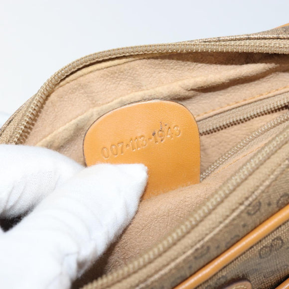 GUCCI Micro GG Supreme Shoulder Bag PVC Beige Gold 007 113 1943 Auth BA9951