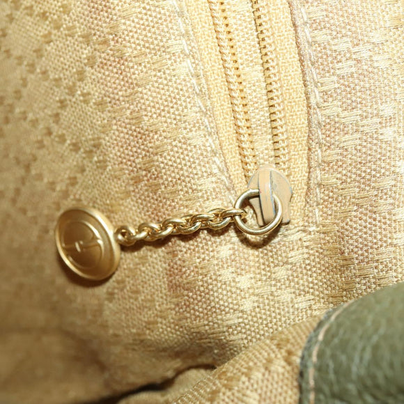 GUCCI Bamboo Backpack Suede Khaki Gold 003 58 0016 Auth BA9952