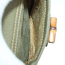 GUCCI Bamboo Backpack Suede Khaki Gold 003 58 0016 Auth BA9952-25