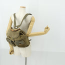 GUCCI Bamboo Backpack Suede Khaki Gold 003 58 0016 Auth BA9952-28