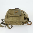 GUCCI Bamboo Backpack Suede Khaki Gold 003 58 0016 Auth BA9952-4