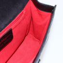 Salvatore Ferragamo Gancini Hand Bag Leather Black Silver Auth BA9953-18