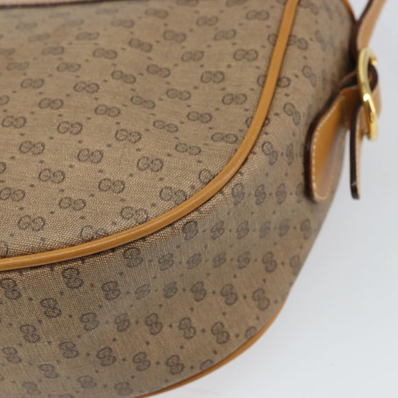 GUCCI Micro GG Supreme Web Sherry Line Bag PVC Beige 001 084 4001 Auth BA9954