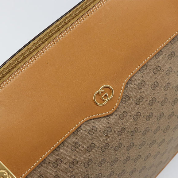 GUCCI Micro GG Supreme Web Sherry Line Bag PVC Beige 001 084 4001 Auth BA9954