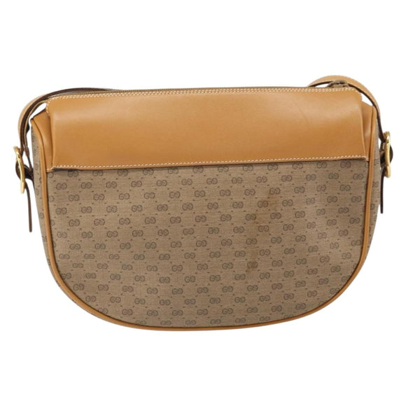 GUCCI Micro GG Supreme Web Sherry Line Bag PVC Beige 001 084 4001 Auth BA9954