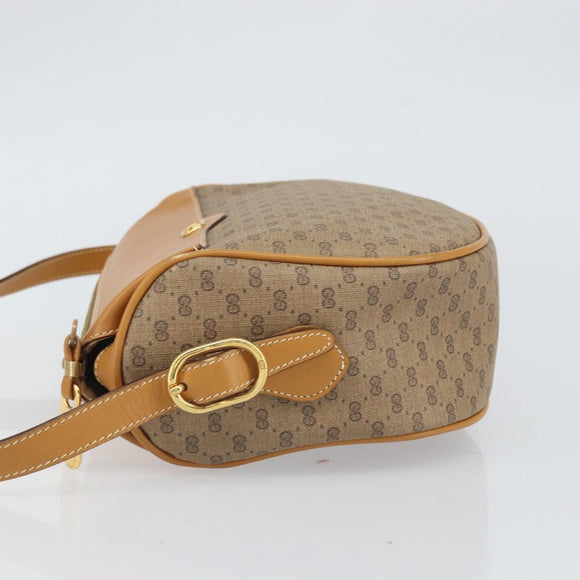 GUCCI Micro GG Supreme Web Sherry Line Bag PVC Beige 001 084 4001 Auth BA9954