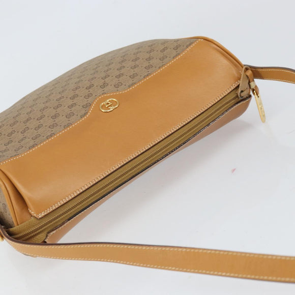 GUCCI Micro GG Supreme Web Sherry Line Bag PVC Beige 001 084 4001 Auth BA9954