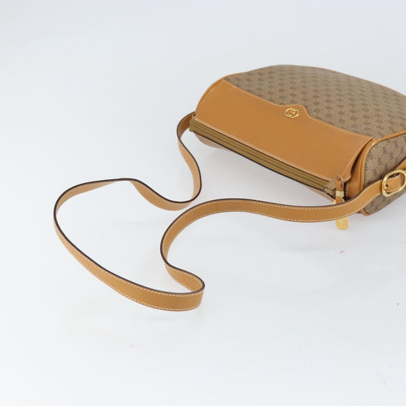 GUCCI Micro GG Supreme Web Sherry Line Bag PVC Beige 001 084 4001 Auth BA9954