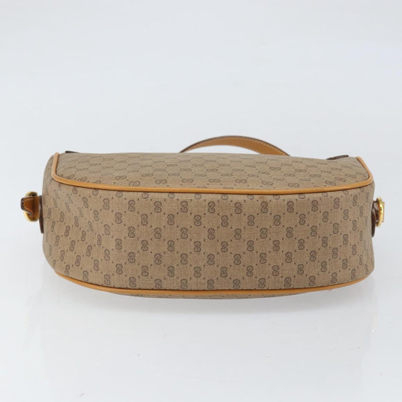 GUCCI Micro GG Supreme Web Sherry Line Bag PVC Beige 001 084 4001 Auth BA9954