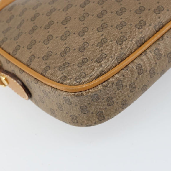 GUCCI Micro GG Supreme Shoulder Bag PVC Beige Gold 007 904 0095 Auth BA9955