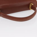 Salvatore Ferragamo Hand Bag Suede Black Gold Auth BA9957-7