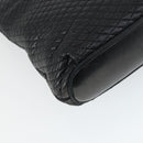 BALLY Chain Shoulder Bag Leather Black Gold Auth BA9958-16