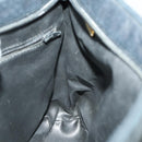 BALLY Chain Shoulder Bag Leather Black Gold Auth BA9958-18