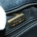 BALLY Chain Shoulder Bag Leather Black Gold Auth BA9958-19