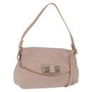 Chloe Hand Bag Leather 2way Beige Gold Auth BA9959-1
