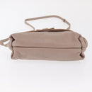 Chloe Hand Bag Leather 2way Beige Gold Auth BA9959-11