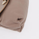Chloe Hand Bag Leather 2way Beige Gold Auth BA9959-12