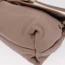 Chloe Hand Bag Leather 2way Beige Gold Auth BA9959-13