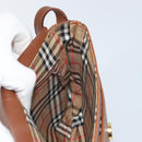 Burberrys Shoulder Bag Leather Brown Gold Auth BA9960-17