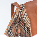 Burberrys Shoulder Bag Leather Brown Gold Auth BA9960-18